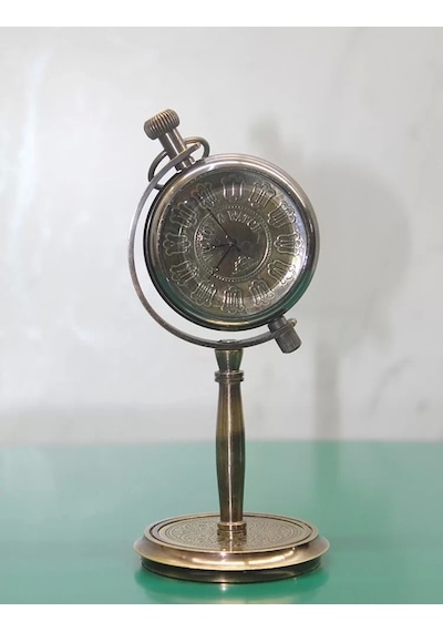 Pirinç Masa Üstü Saat 16186