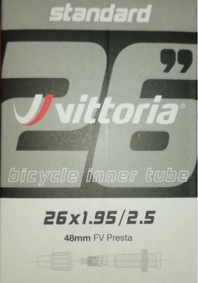 Vittoria Standard 26x1.95/2.50 Presta 48mm İç Lastik Siyah