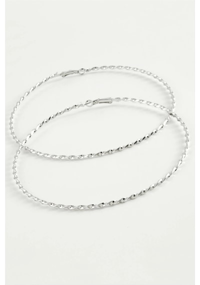 Burgulu Metal Halka Küpe 8-9-10 Cm çok renkli