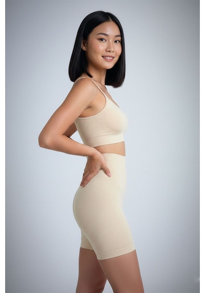 Fit Women Bel Ve Basen Göbek ı Paçalı Korse 2050 Bej
