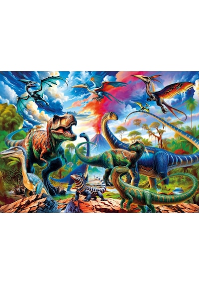 Ks Games 300 Parça Jurassic Country Dinazorlar Çocuk Puzzle - Serhat Filiz - 19256