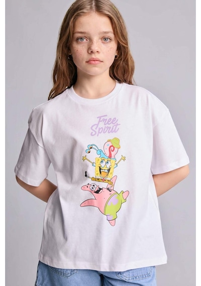 Defacto Spongebob Oversıze Bisiklet Yaka Kısa Kollu Tişört Kız Çocuk H3481a826hswt79 Beyaz-wt79 Defacto Spongebob Oversıze Bisiklet Yaka Kısa Kollu Tişört Kız Çocuk H3481a826hswt79 Beyaz-wt79