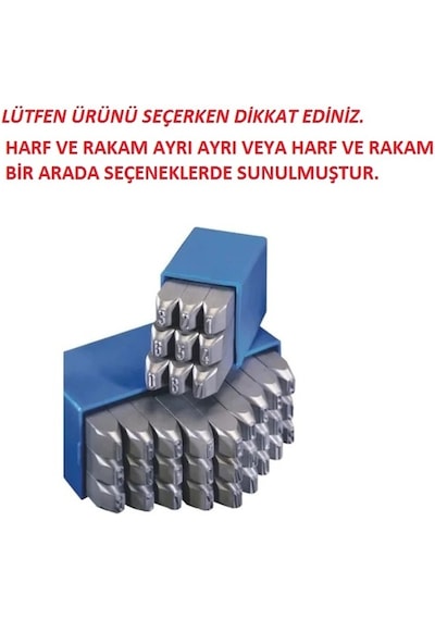 Gravurem - S Çelik Numaratör Harf & Rakam Takımı Made In German