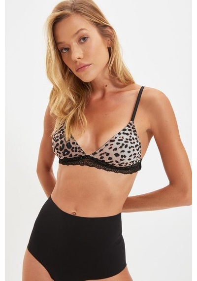 Deep Secret Leopar Mıcro Dantelli Bralet Ds200471br Çok Renkli