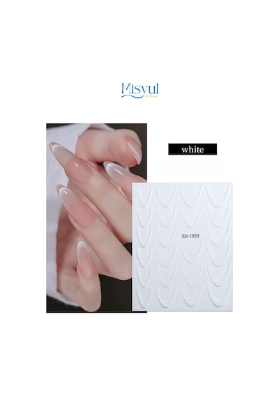 Misyul 5d Tırnak Sticker Yapışkanı Renkliden Şeffafa Gradyan 23 Parça Karışık Renk Mıs-3517