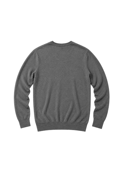 Battalmoda Erkek Büyük Beden Füme V Yaka Pamuklu Kazak 3xl-4xl-5xl-6xl