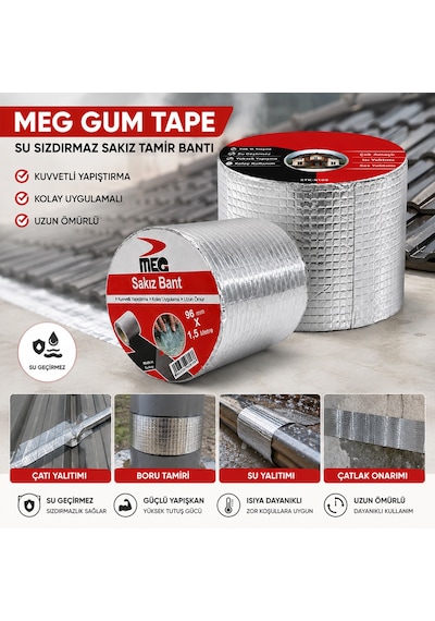 Su Geçirmez Tamir Bandı 96 Mm X 1,5 M Standart