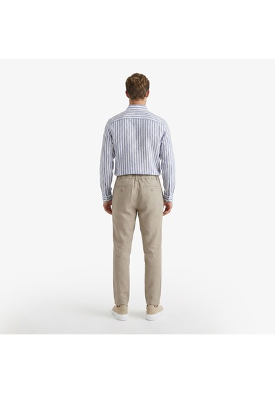 Nautica Erkek Kahverengi Regular Fit Pantolon-düz-p65213t
