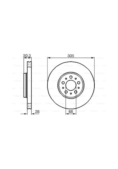 Volvo S60 2.0T 2000-2009 Bosch Ön Disk 2 Adet N11.4535