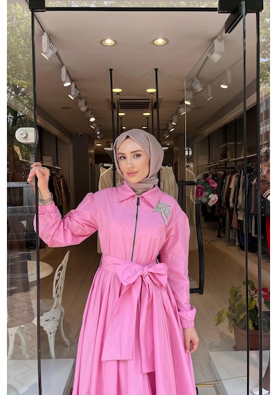 Oe25y939685 Omelya Elbise Pembe