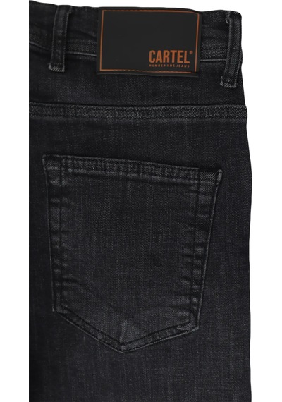 Denim Cartel Dmctekstil Erkek 811 Füme Normal Bel Dar Kesim Boru Paça Jean Pantolon