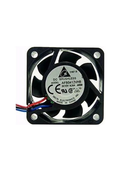 Delta 40x40x15mm 12v 0,24a 2 Kablo Fan Afb0412vhb