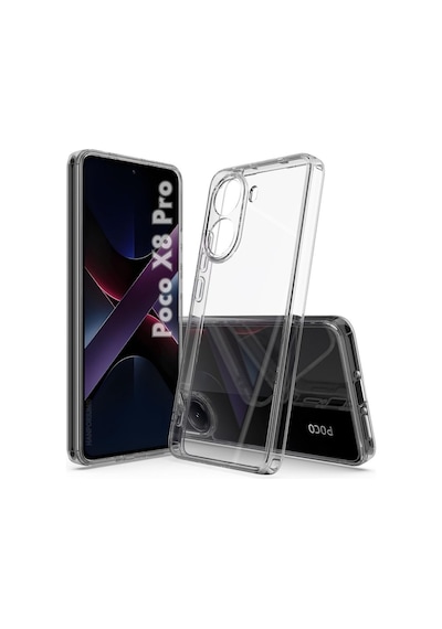 Poco X8 Pro 5g Uyumlu Silikon Kılıf - Pastel Renk Tonu Kamera Korumalı Esnek Kapak - Şeffaf