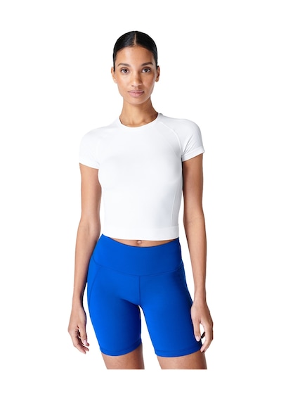 Sweaty Betty Sweaty Betty Athlete Crop Seamless Workout Kadın Koşu Tank Top 103 Beyaz