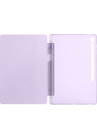 Adige Samsung Galaxy Uyumlu Tab S10 Fe Plus Kılıf Tri Folding Kalem Bölmeli Standlı Standlı Kapak