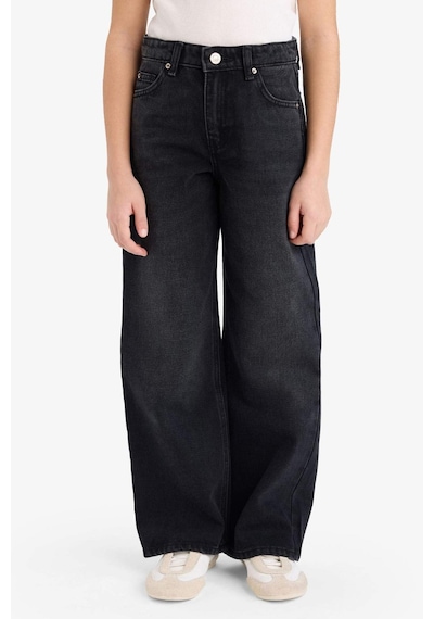 Defacto Straıght Wıde Geniş Paça Jean Pantolon Kız Çocuk G4655A826SP