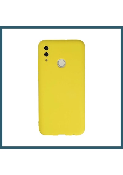 Bezos Huawei P Smart 2019 Kılıf Nano İçi Kadife Silikon - Sarı Ob