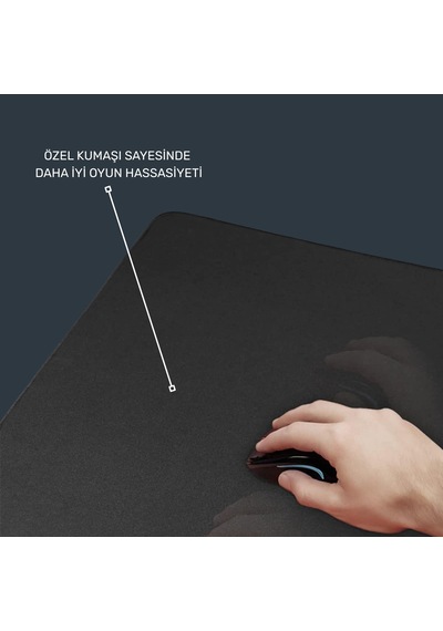 Tıger Track Gaming Mouse Pad 30x25 Cm Pürüzsüz Yüzey, Profesyonel Oyun Deneyimi 30 Cm 25 Cm