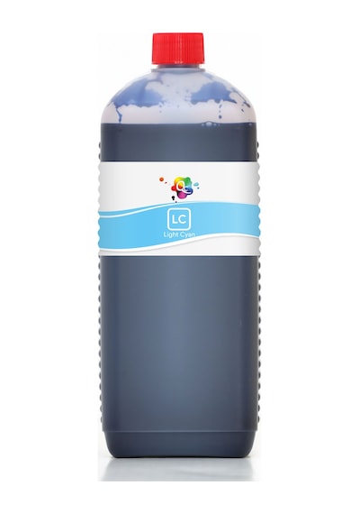 QC Epson Uyumlu Süblimasyon Mürekkep 1000ml LC DS Light Cyan Açık Mavi