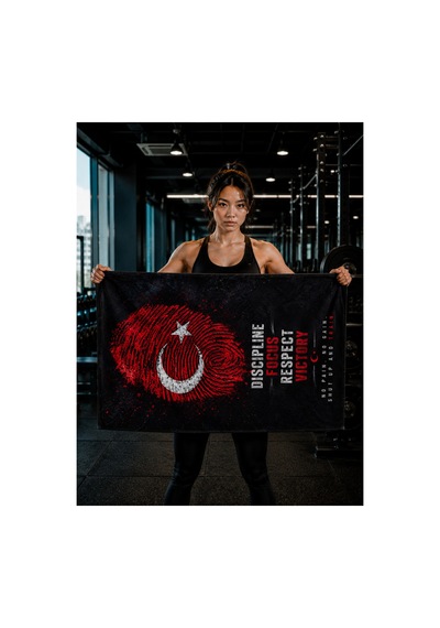 Sporcu Havlusu 2 Adet 50x100-75x150 Mikrofiber 350 Gr Pamuklu Süper Emici Havlu Kırmızı