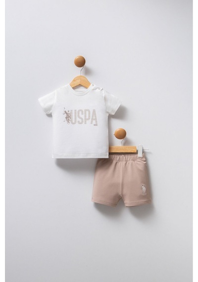 U.S. Polo Assn. Erkek Bebek Beyaz Takım 5274-47848 Beyaz