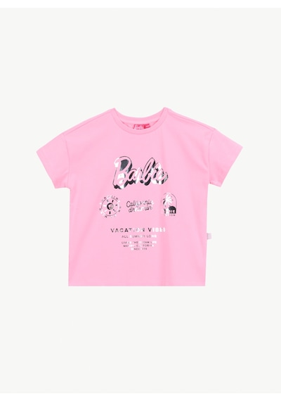 Barbie Pembe Pamuk Karışımlı T-shirt Brb6sg-tst6418