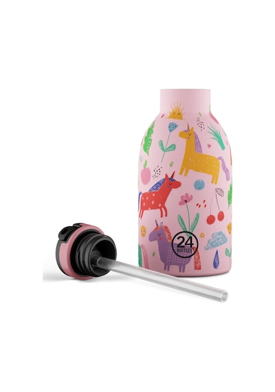 Clima Bottle Magic Friends Pipetli Paslanmaz Çelik Termos 330 Ml Pembe