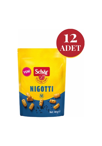Schar Nigotti Glutensiz Çörek Otlu Kraker 12 x 40 G