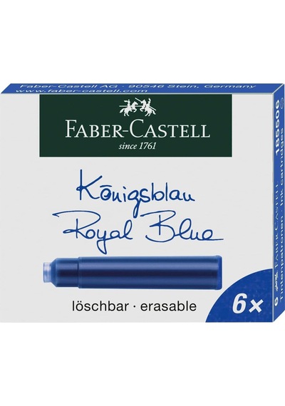 Faber-castell Dk Kartuş, Royal Mavi, 6'li Diğer