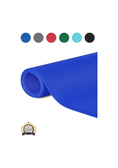 Hortumtech Bal Petek Paspas Kaydırmaz Pvc Islak Zemin Duş Havuz Su Tahliyesi 4 Mm - Mavi 90 X 900 Cm
