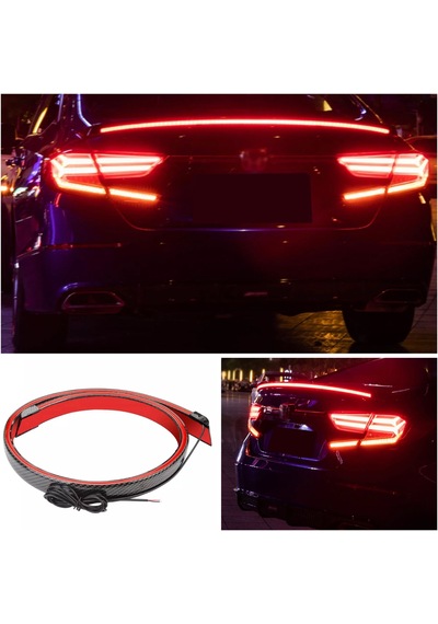 BAGAJ ÜSTÜ SPOİLER NEON LED IŞIKLI FLEXİ KARBON