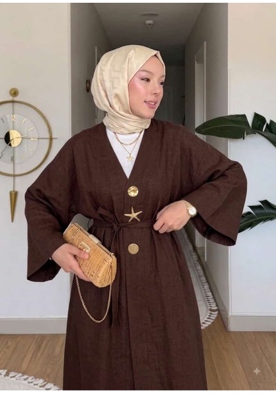 Miss Meliss Pera Keten Kap Kahverengi Kahverengi