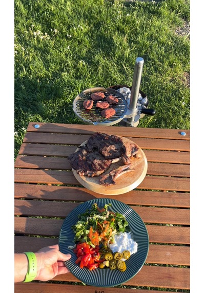 Bravon Outdoor Taşınabilir Kamp Mangalı , Paslanmaz Mangal , Ateş Çukuru,ayaklı