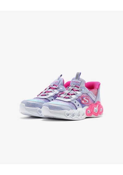 Skechers Kız Çocuk Mor Işıklı Spor Ayakkabı Lavanta/çoklu