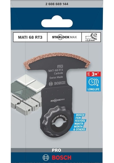 Bosch Pro Matı 68 Rt3 Derz Bıçağı Starlockmax 2608669144