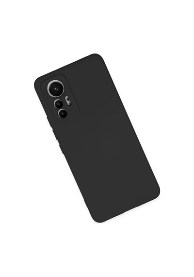 Xiaomi Mi 12 Lite Uyumlu Kılıf Nano İçi Kadife Silikon - Siyah