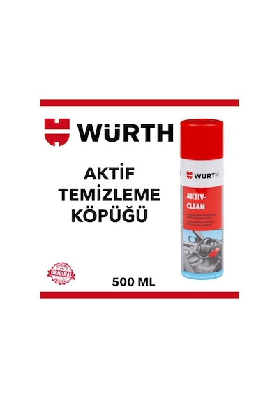 Würth Aktif Temizleme Köpüğü Araç Içi 500Ml Marka