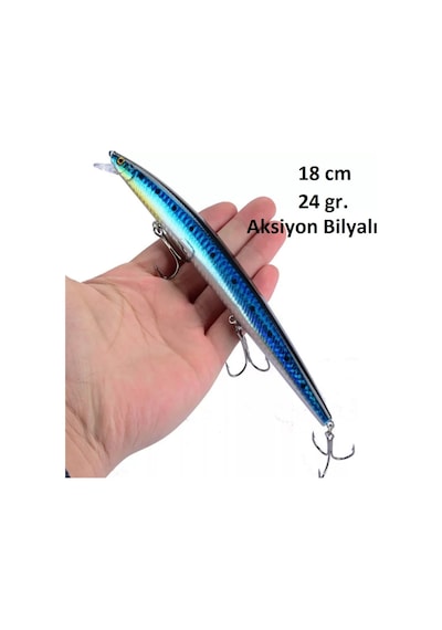 18 Cm 24 Gr.Lazer Turna Rapala,Levrek Rapala ,,Sahte Lures Yapay