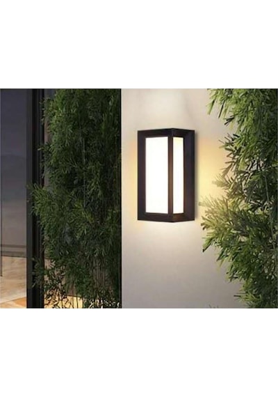Bahçe Aydınlatması Led Işık 25cm 12w Gün Işığı 3000k Zita Ultra Bahçe Duvar Aplik Su Geçirmez Diğer