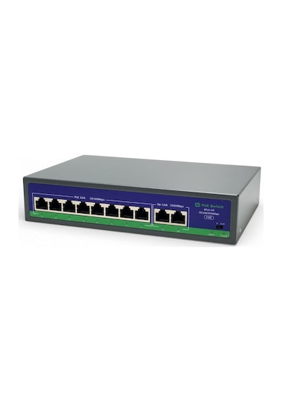 Novacom Nvc-hıf0820gbl-c 8+2 Port 10/100/1000 Gigabit Uplink Poe Switch