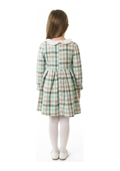 Xo Kids Kız Çocuk Elbise 3-7 Yaş 4766 Bej