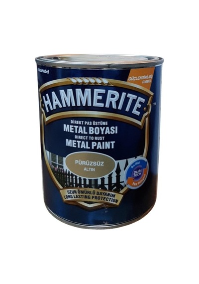 Marshall Hammerıte Metal Boyası Pürüzsüz 0,75 Lt Altın