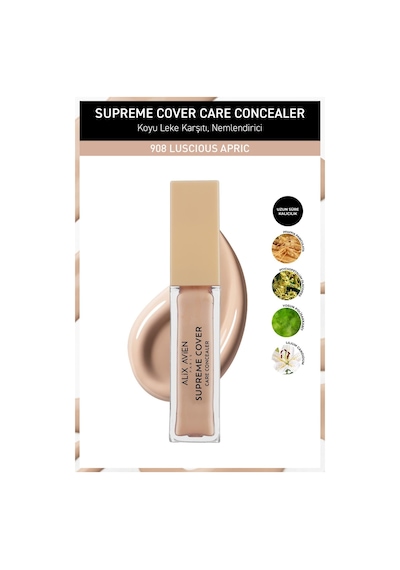 Alix Avien Kalıcı Nemlendirici Hücre Onarıcı Leke Karşıtı Kapatıcı Supreme Cover Concealer 908 Luscious Apric