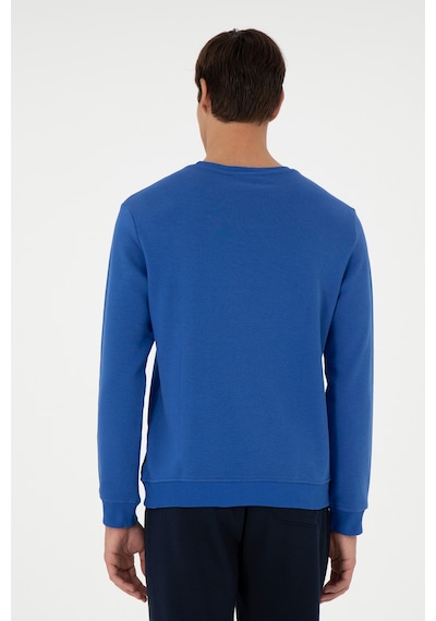 U.S. Polo Assn. Erkek Regular Fit Bisiklet Yaka Saks Sweatshirt 50293436-VR045