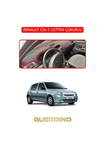 Renault Clio 2 Ustten Çukurlutorpido Koruma Halısı Kırmızı Kenar