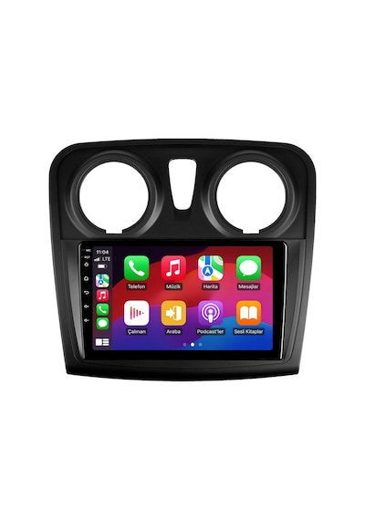 Dacia Sandero Android Multimedya 2012-2021 Carplay Android Auto Navigasyon Kameralı 4gb Ram 32gb 9"
