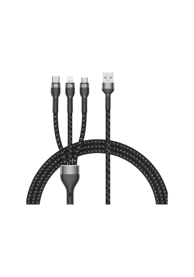 Forzacase FC320 Type C Micro USB 150 CM Örgülü Şarj Ve Data Kablosu