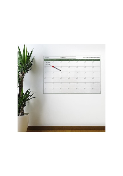 Sylar Manyetik Yapışkanlı Bir Aylık Program Planlayıcı Takvim 85x56 Cm Diğer