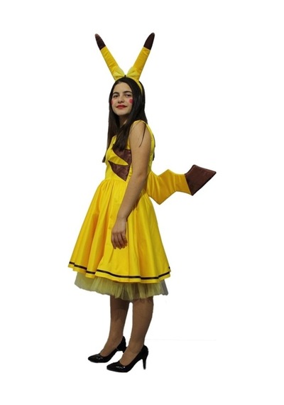 Kostümsarayı Yetişkin Bayan Pikachu Kostümü