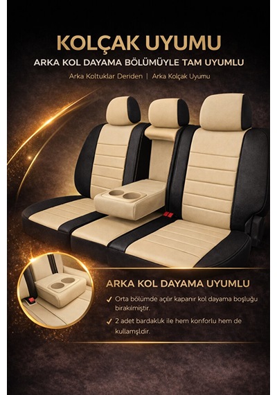 Hyundai Accent Era 2006-2011 Uyumlu Colorline Elegance Deri Bej S